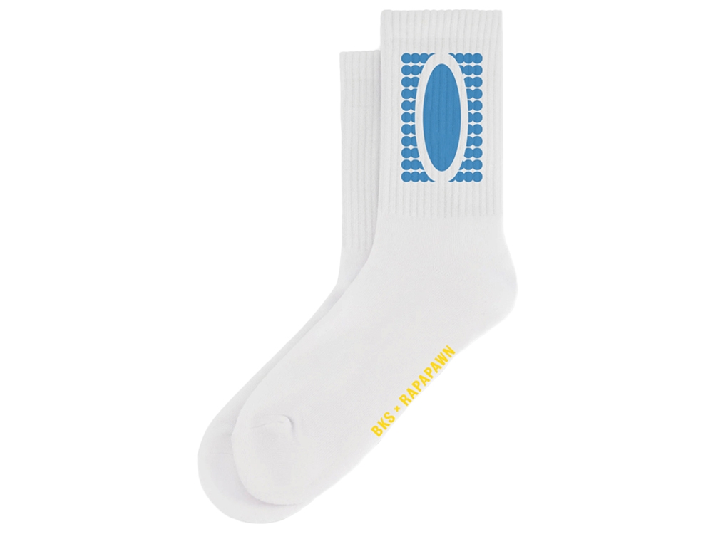 Crewsocks BKS 2025 White / Bllue