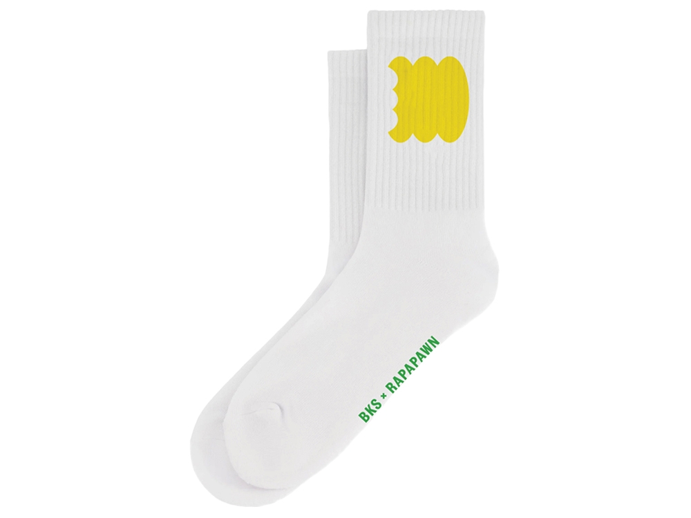 Crewsocks BKS 2025 White / Yellow